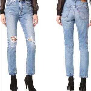Levi’s 501 skinny, high rise 100% cotton